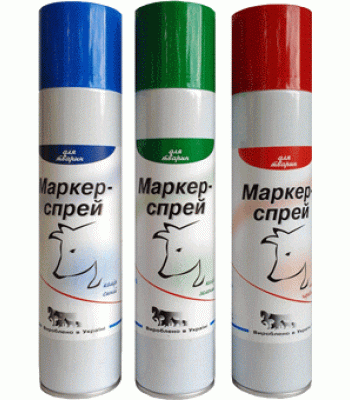 Маркер-спрей (аерозоль) червоного, синього, зеленого кольору